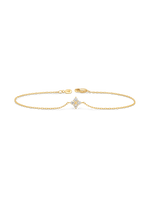 Clover Lab Grown Diamond Chain Bracelet in 14K Gold