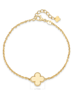 DEVATA Gold Clover Chain Bracelet