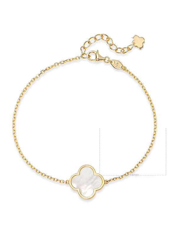 Mother of Pearl Clover Bracelet
