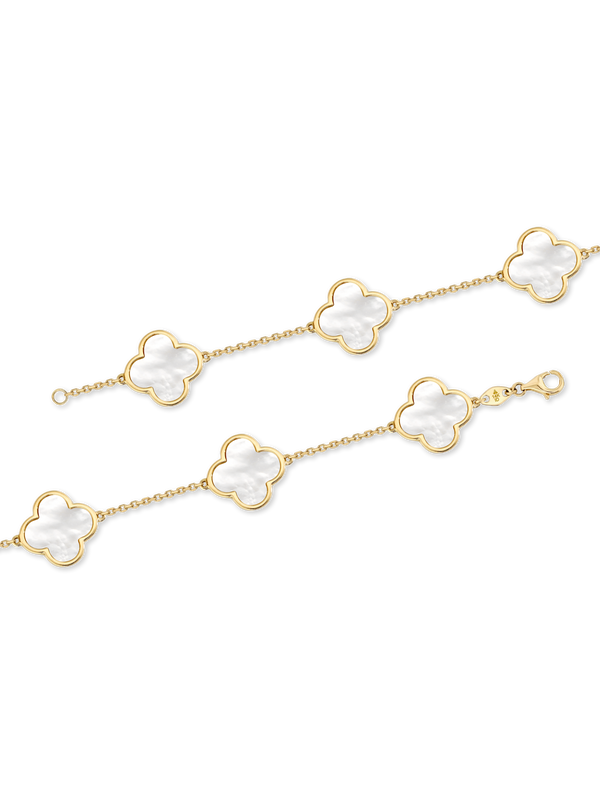 Mother of Pearl Clover Bracelet