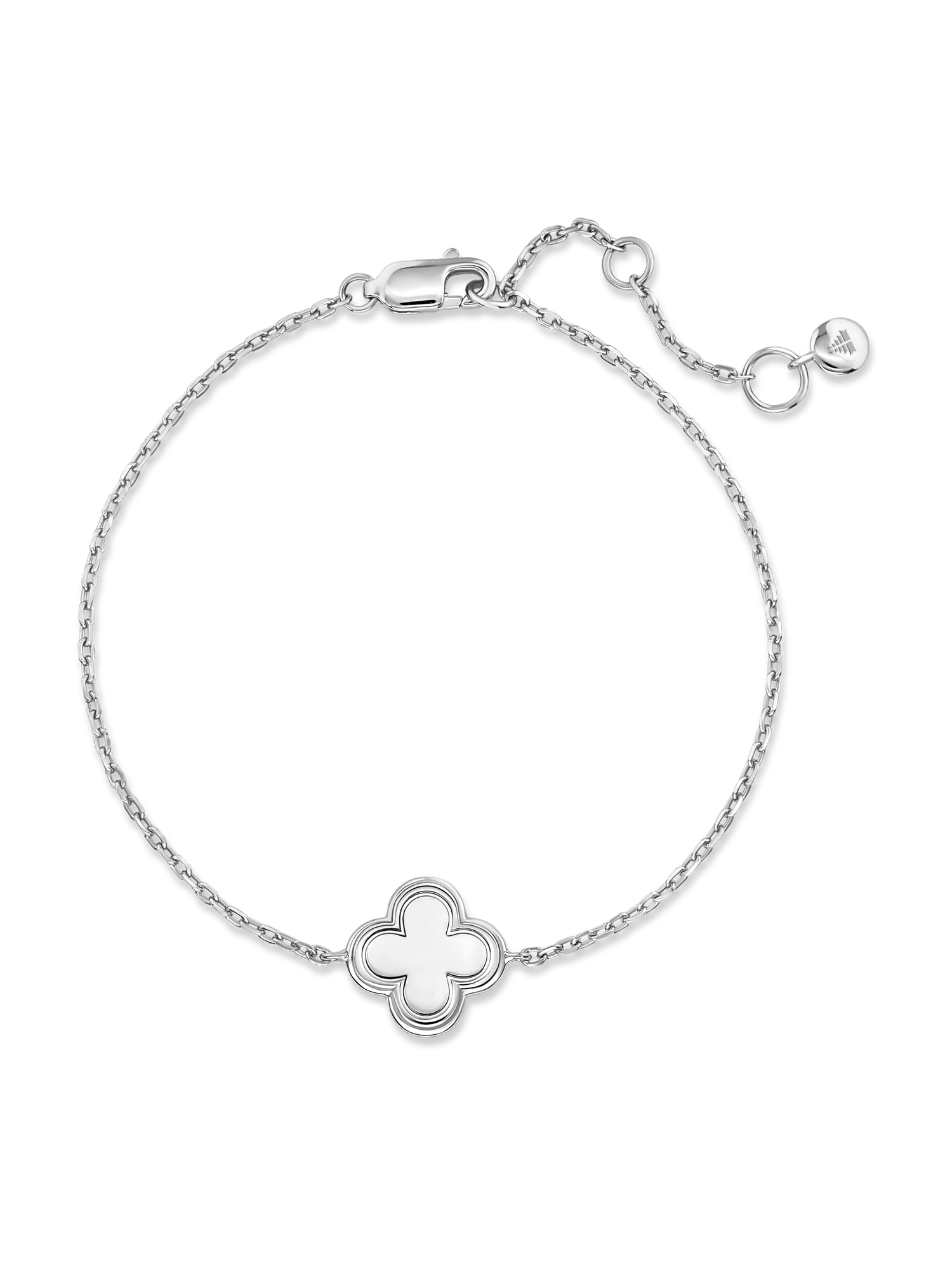 Sterling Silver Clover Chain Bracelet