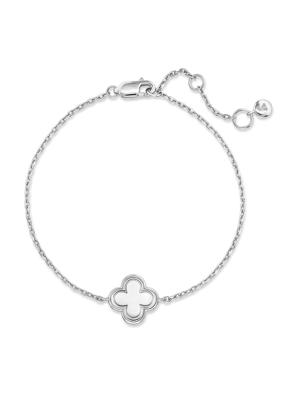 Sterling Silver Clover Chain Bracelet