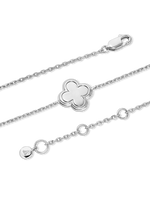 Sterling Silver Clover Chain Bracelet
