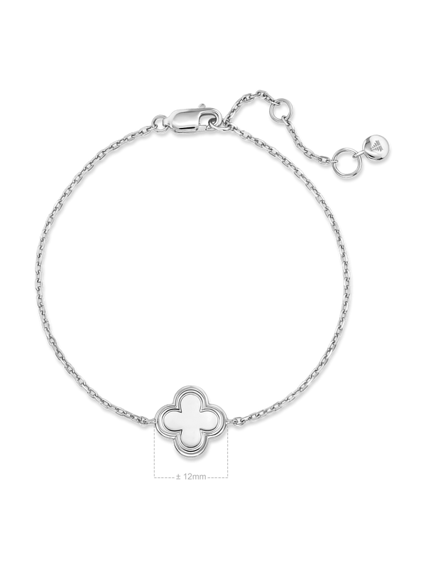 Sterling Silver Clover Chain Bracelet