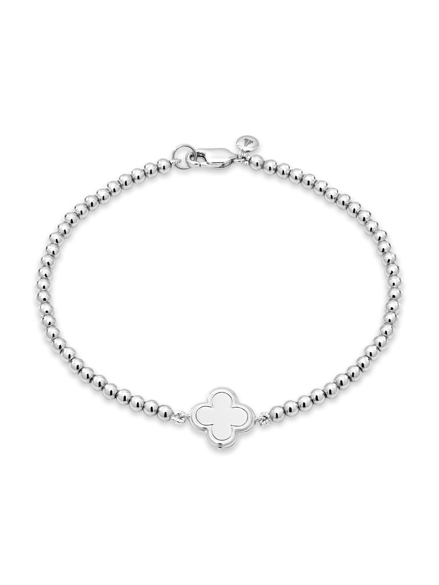 Clover Beaded Ball Chain Bracelet