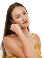 Clover Chain Bracelet in Gold Plated Sterling Silver