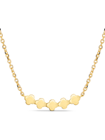DEVATA 14K Gold Clover Chain Necklace