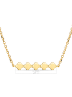 DEVATA 14K Gold Clover Chain Necklace