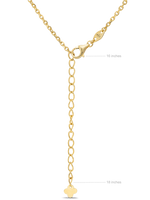 DEVATA 14K Gold Clover Chain Necklace