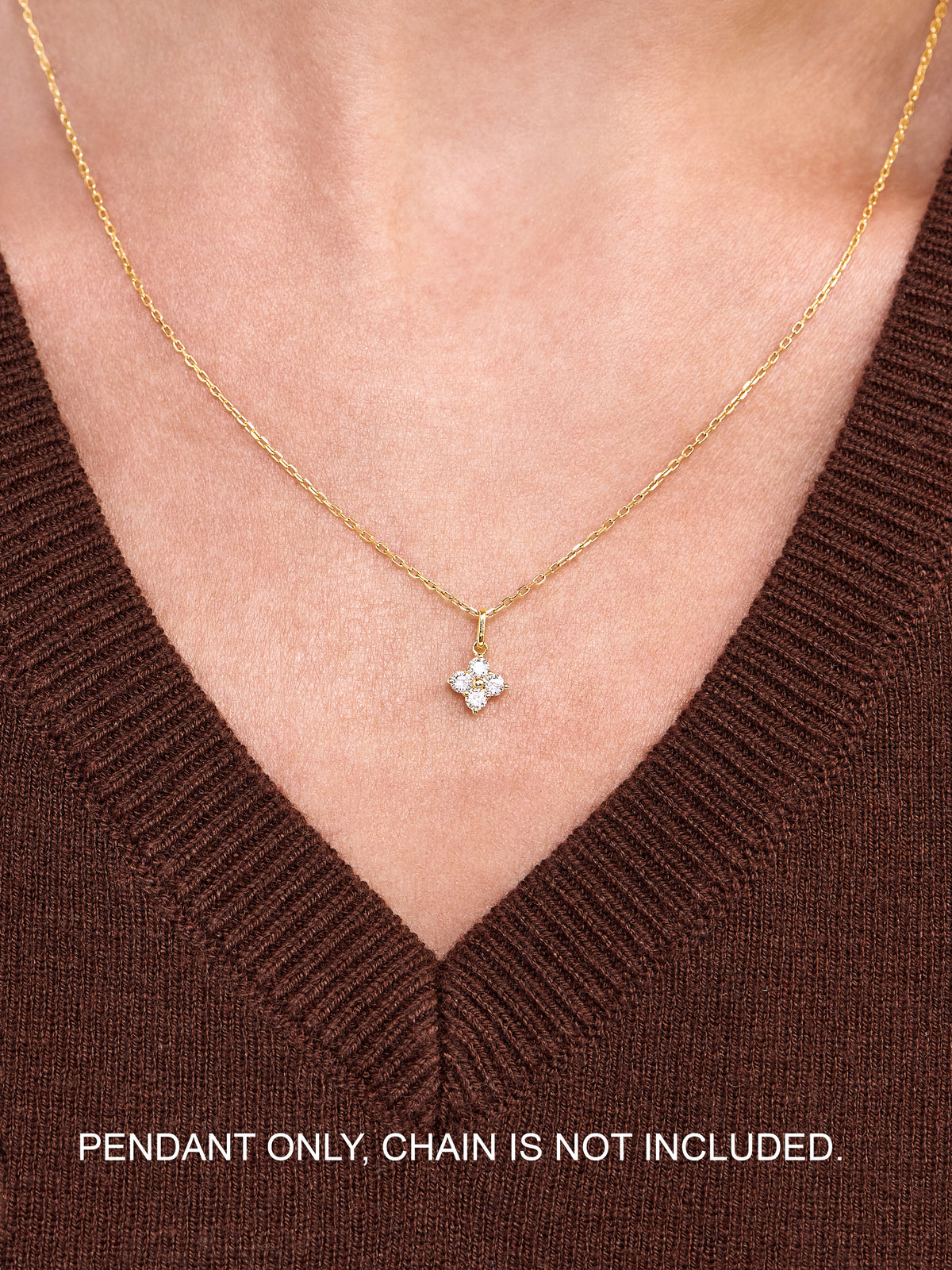 Clover Lab Grown Diamond Pendant