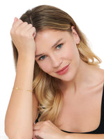 Gold Plated Sterling Silver Clover Hoop Earrings