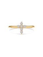 Cross Lab Grown Diamond Ring in 14K Gold