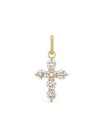 Cross Lab Grown Diamond Pendant in 14K Gold