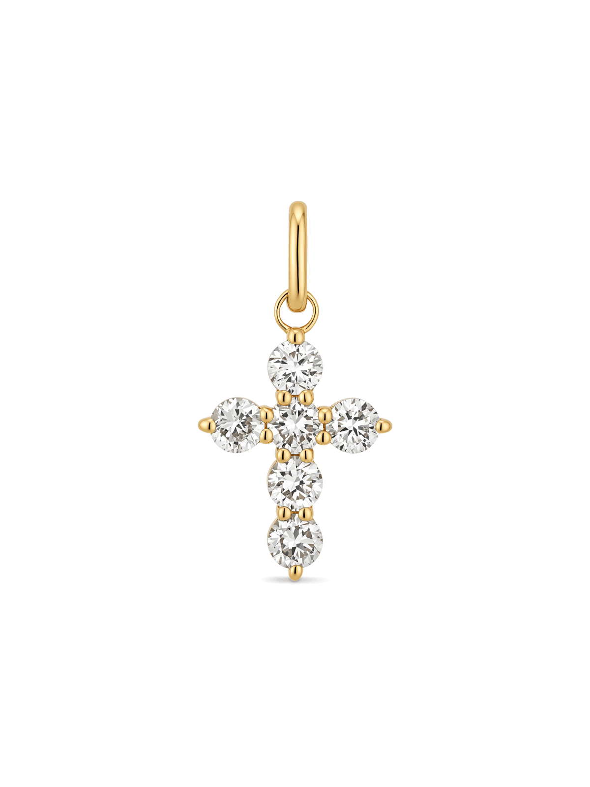 Cross Lab Grown Diamond Pendant in 14K Gold