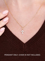 Cross Lab Grown Diamond Pendant in 14K Gold