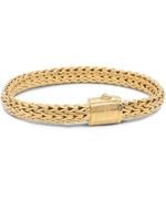 DEVATA Bali Dragon Bone Chain Bracelet Gold Plated Sterling Silver