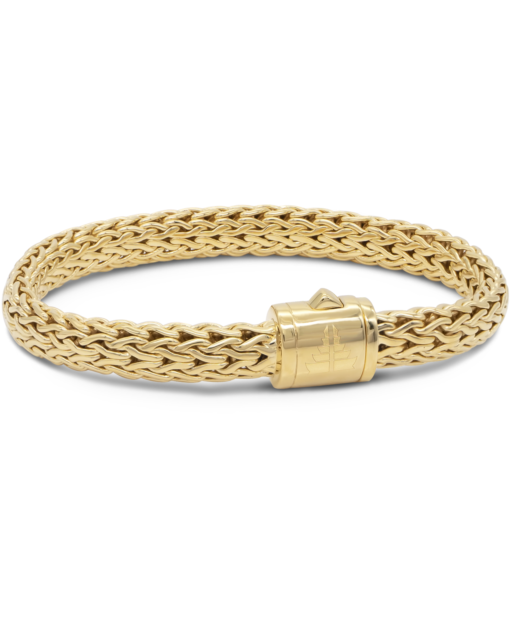 DEVATA Bali Dragon Bone Chain Bracelet Gold Plated Sterling Silver
