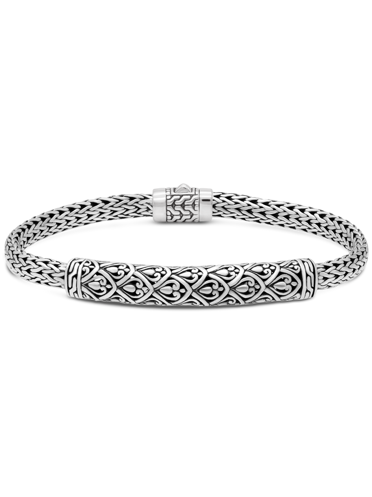 DEVATA Bali Dragon Bone Chain Sterling Silver Bracelet