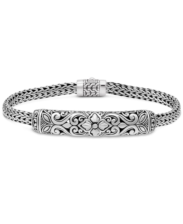 Silver Byzantine Bali Bracelet x 8mm Wide | Silverwow.net – SilverWow™