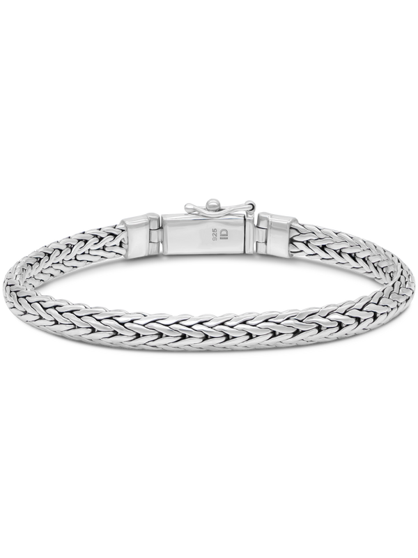 DEVATA Bali Dragon Bone Chain Bracelet Sterling Silver