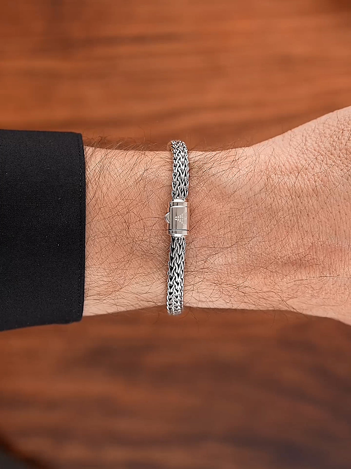 DEVATA Bali Dragon Bone Chain Bracelet Sterling Silver