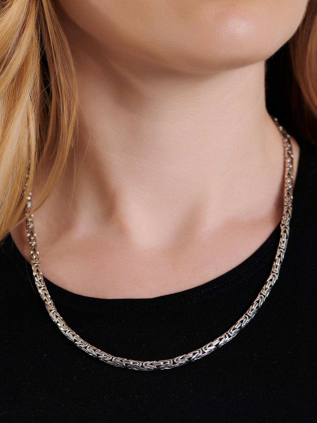 DEVATA Bali Borobudur Chain Necklace Sterling Silver