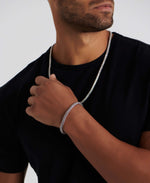 DEVATA Bali Dragon Bone Chain Bracelet Sterling Silver