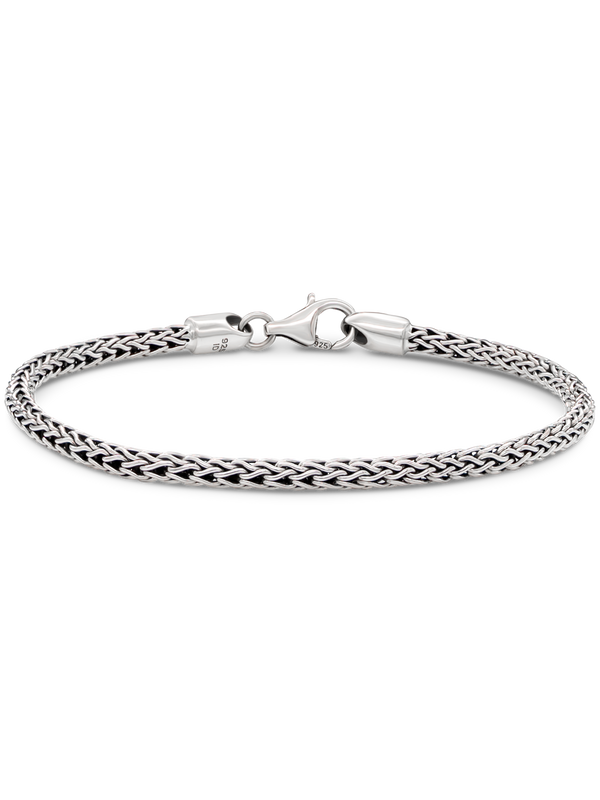 DEVATA Bali Dragon Bone Chain Bracelet Sterling Silver