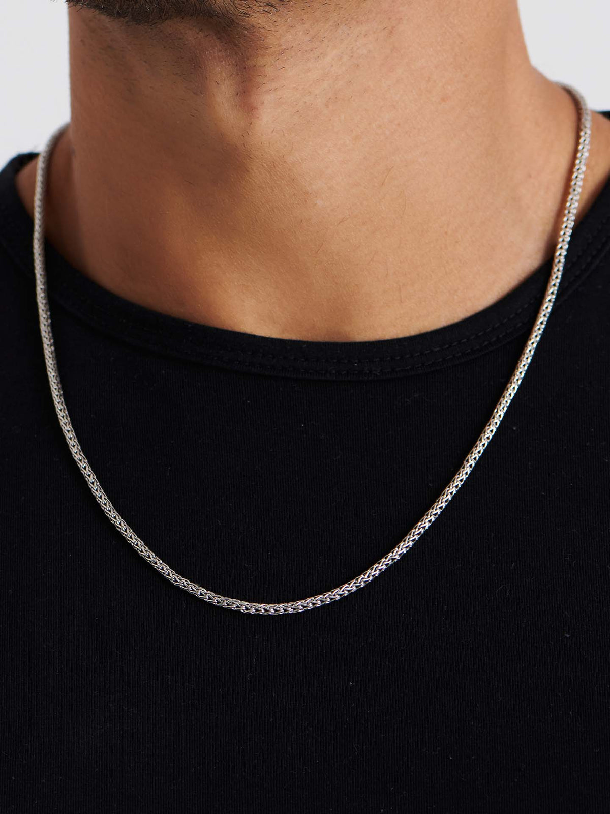 DEVATA Bali Dragon Bone Chain Necklace Sterling Silver