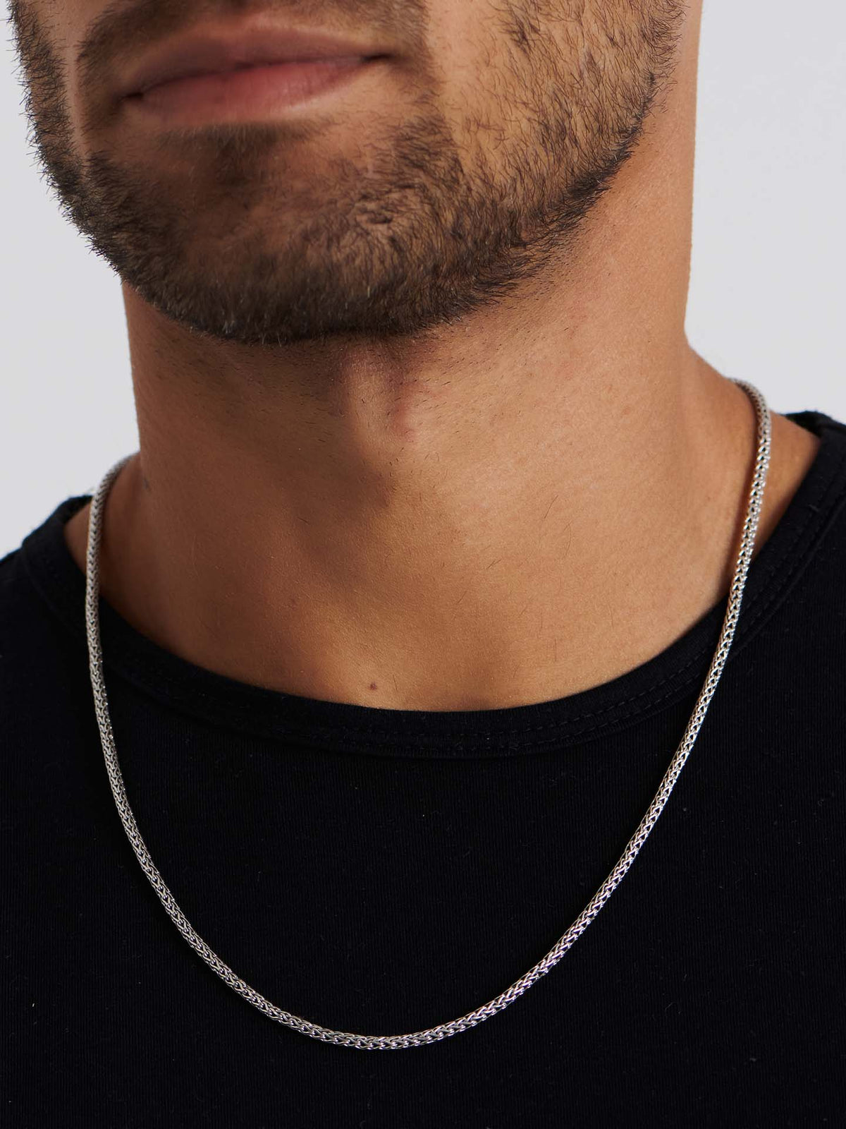 DEVATA Bali Dragon Bone Chain Necklace Sterling Silver