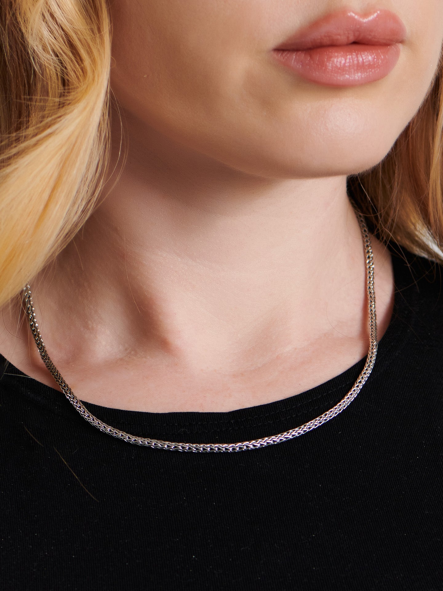 DEVATA Bali Dragon Bone Chain Necklace Sterling Silver