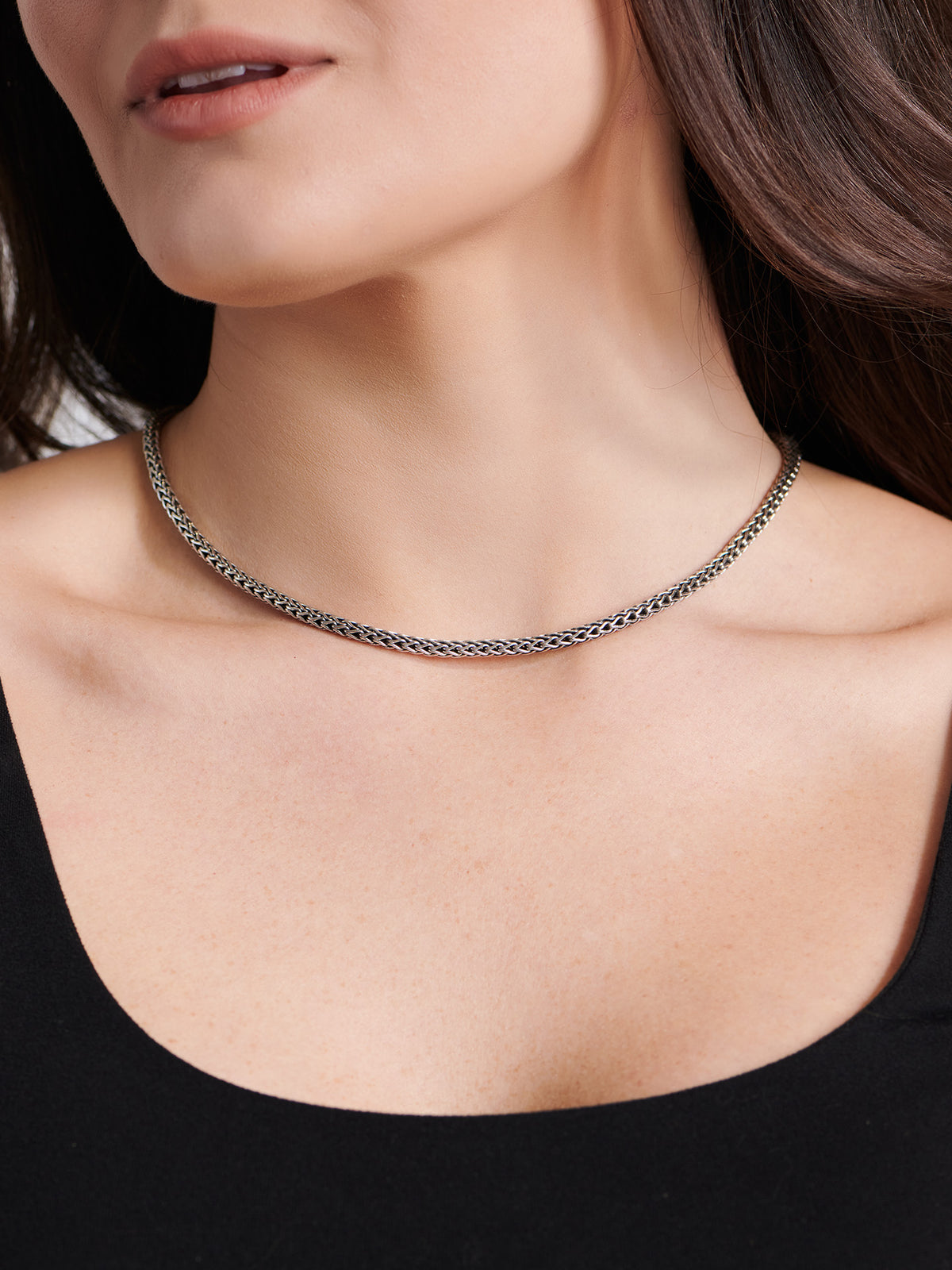 DEVATA Bali Dragon Bone Chain Necklace Sterling Silver