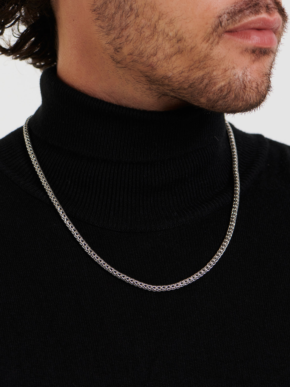 DEVATA Bali Dragon Bone Chain Necklace Sterling Silver