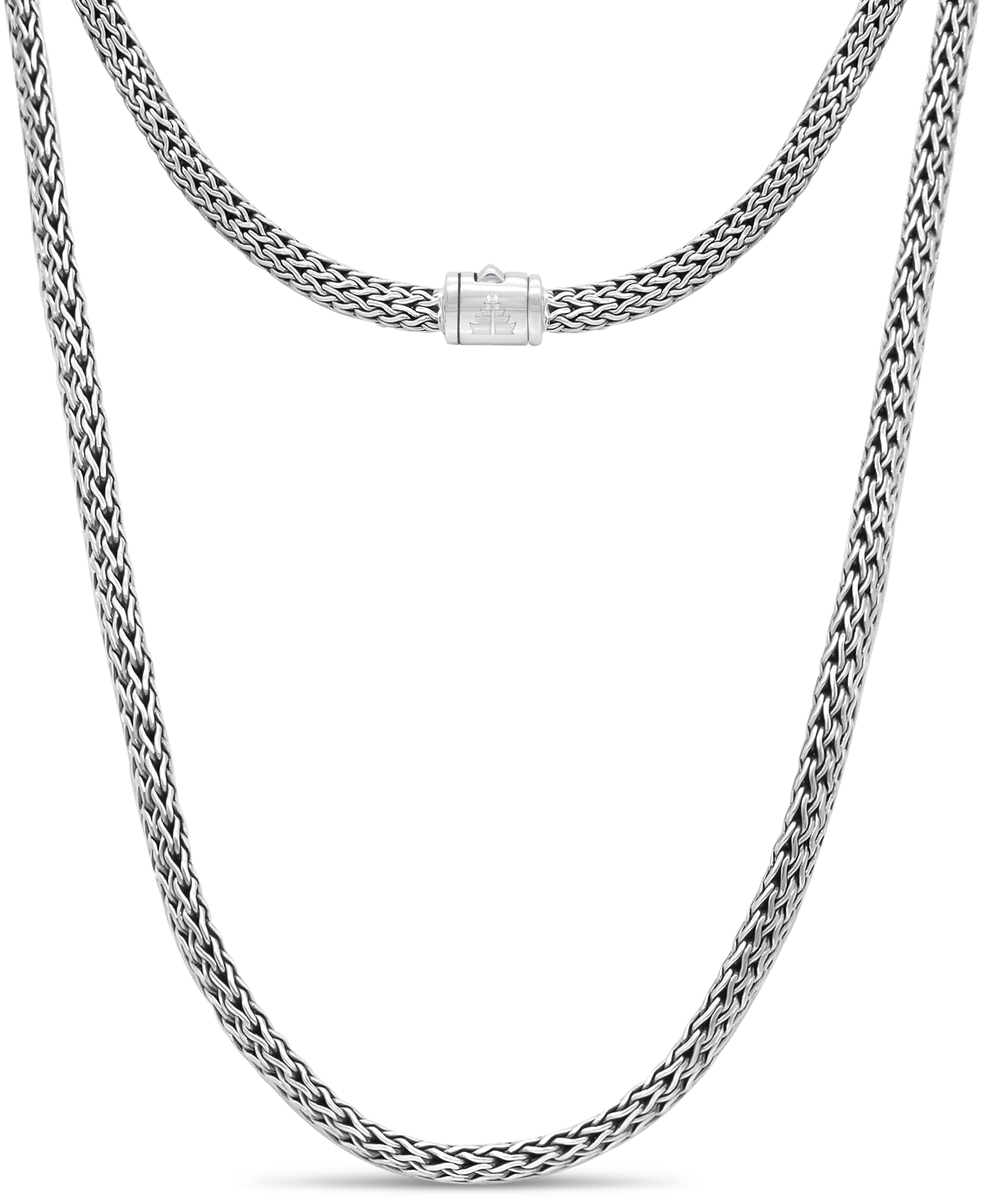 DEVATA Bali Dragon Bone Chain Necklace Sterling Silver