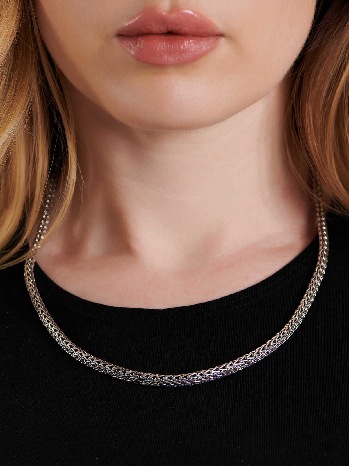 DEVATA Bali Dragon Bone Chain Necklace Sterling Silver