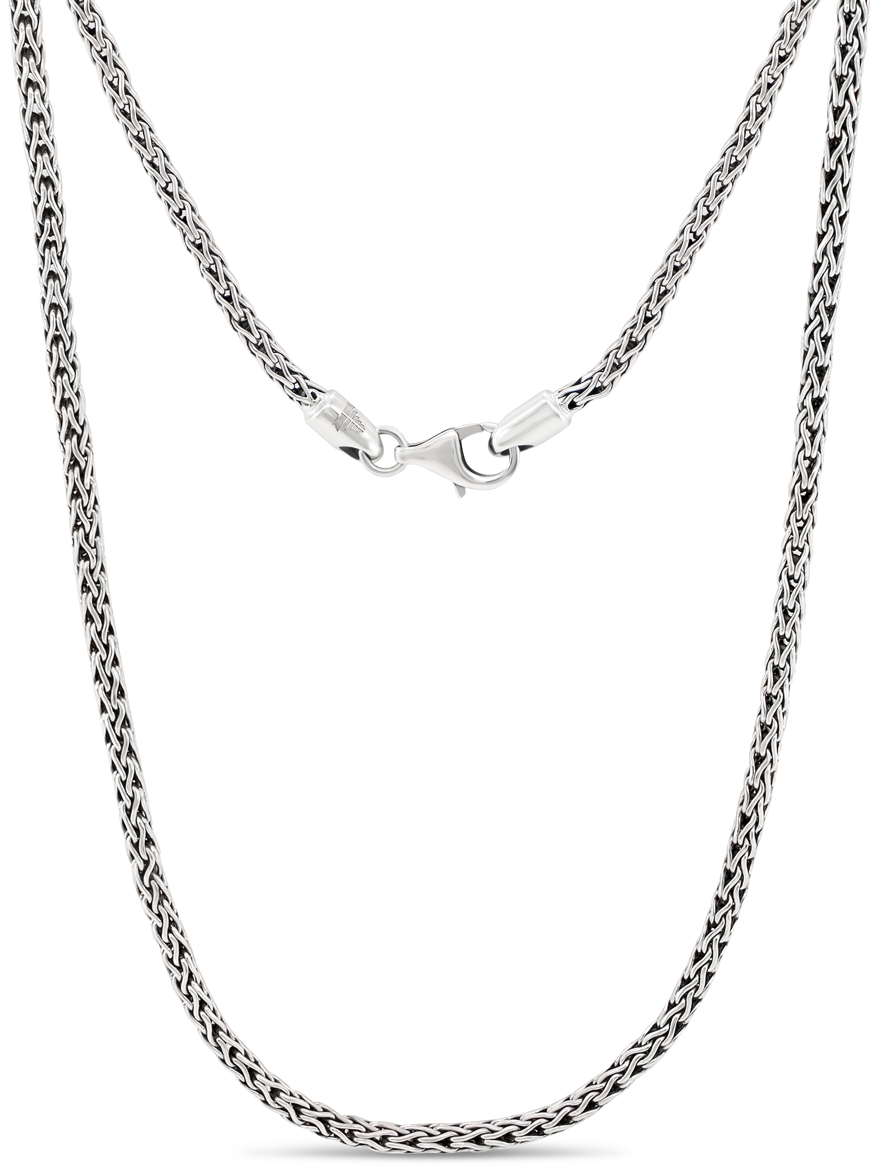 DEVATA Bali Dragon Bone Chain Necklace Sterling Silver 