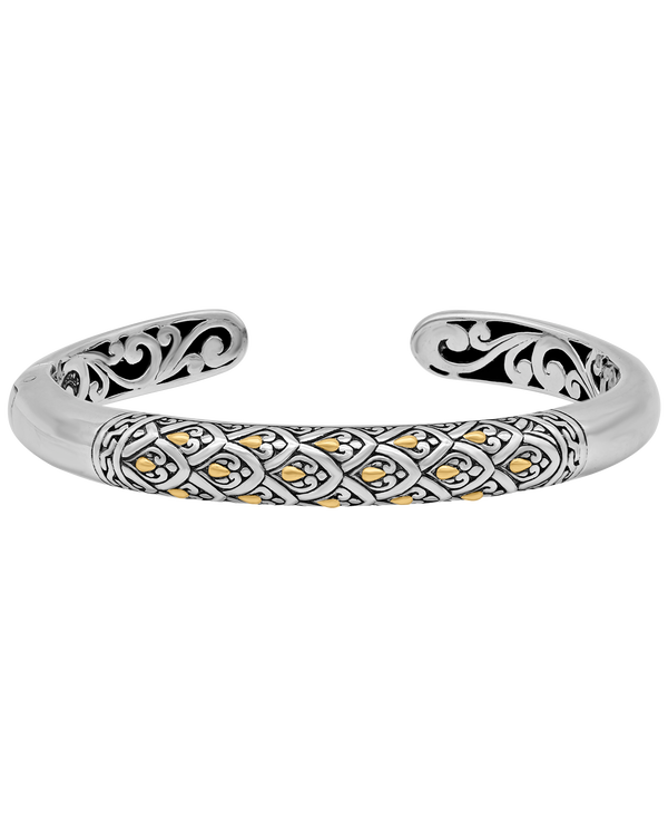 Gold filigree sales cuff bracelet