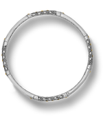 DEVATA Bali Gold Accent Sterling Silver Bangle Bracelet