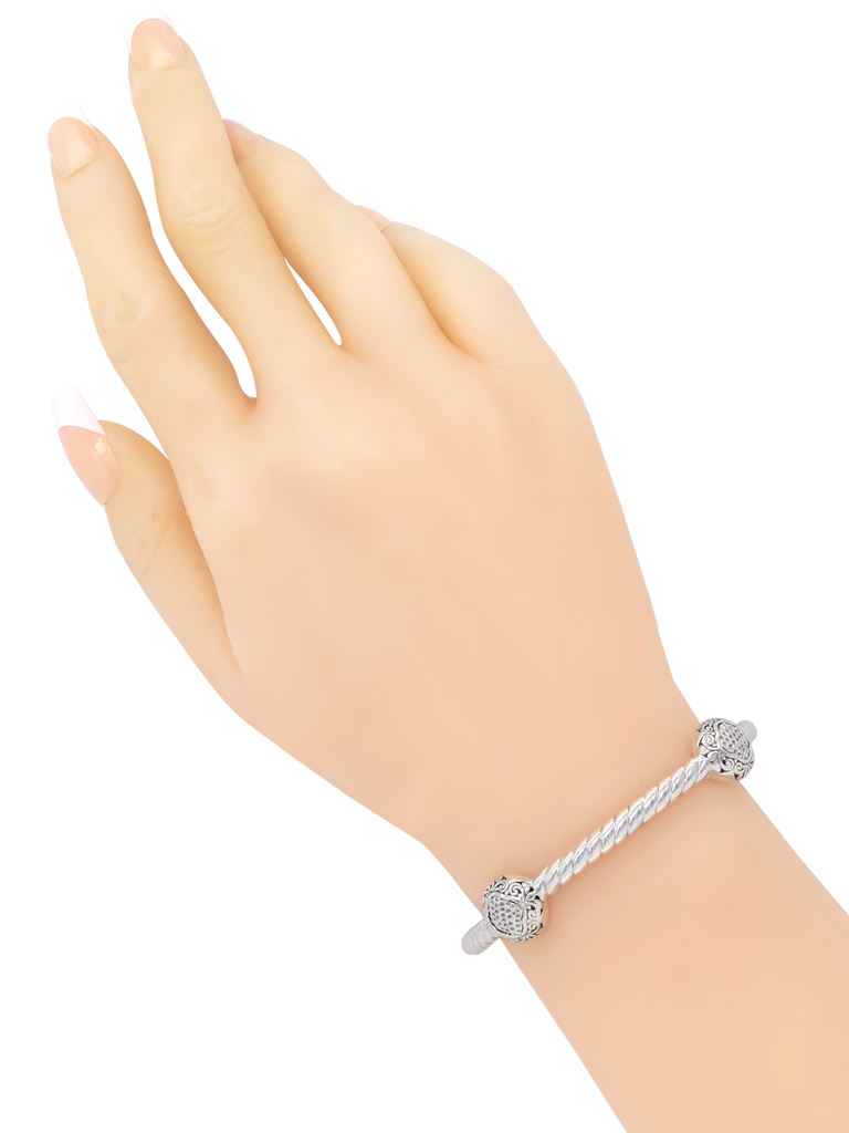 DEVATA Bali Sterling Silver Bangle Bracelet