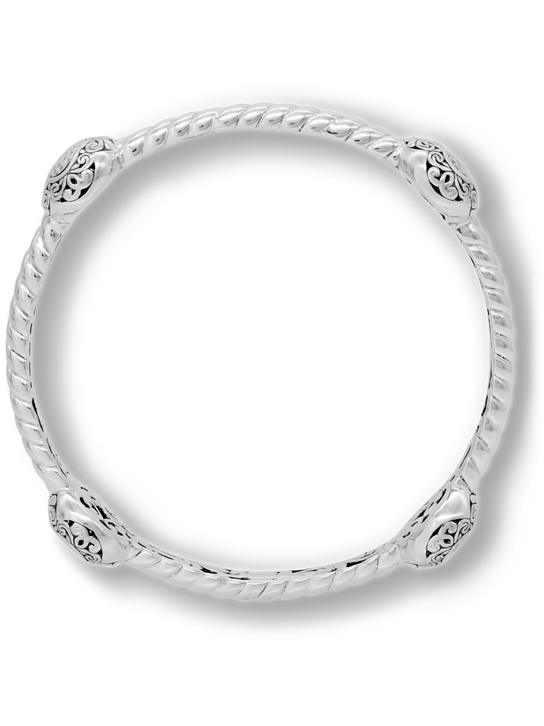 DEVATA Bali Sterling Silver Bangle Bracelet