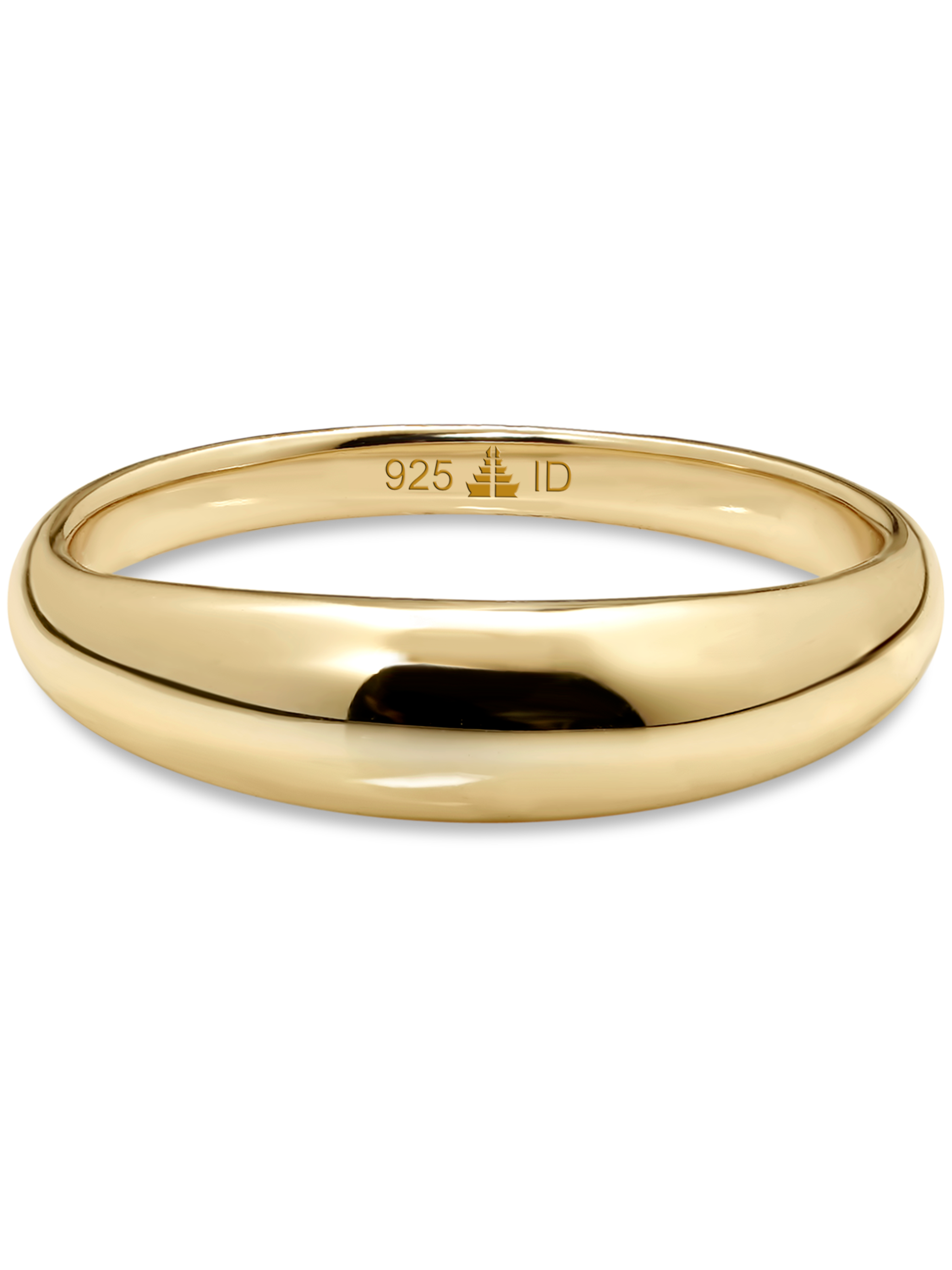 DEVATA Dome Ring Gold Plated Sterling Silver 