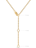 DEVATA Contour-lined Dome Pendant Necklace in Gold Plated Sterling Silver