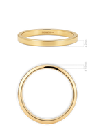 2mm Band Ring in 14K Gold