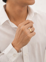 14K gold wedding band ring