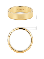 14K gold wedding band ring