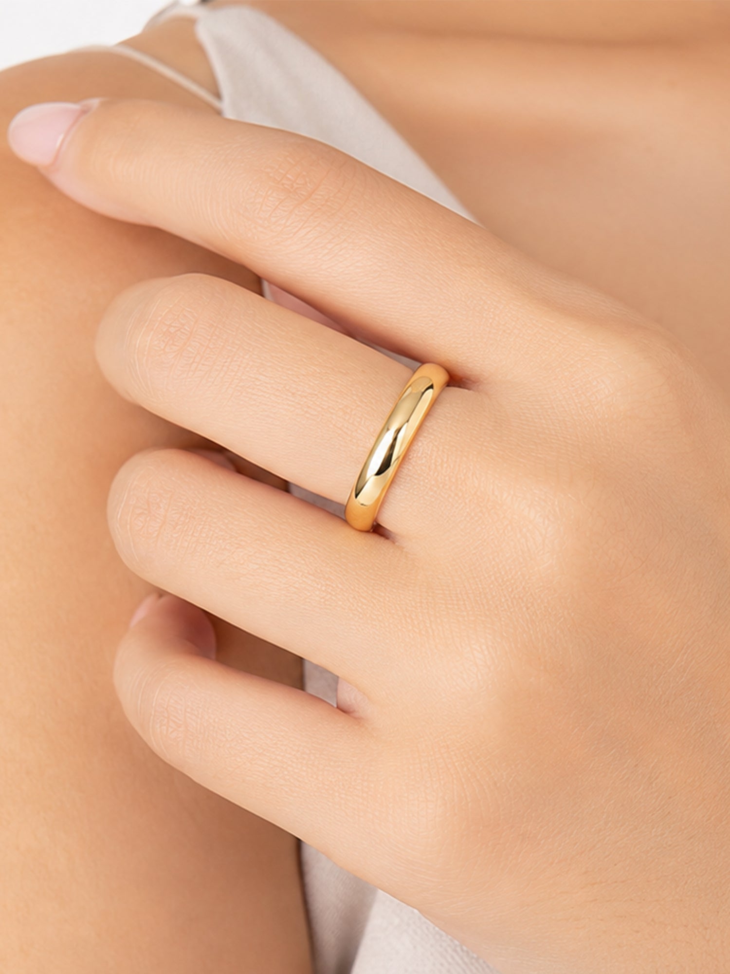 Classic Dome Band Ring 4mm