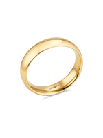 14K Gold classic dome band ring 