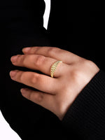 Ribbed Ring in 14K Gold