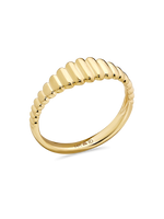 Ribbed Ring in 14K Gold