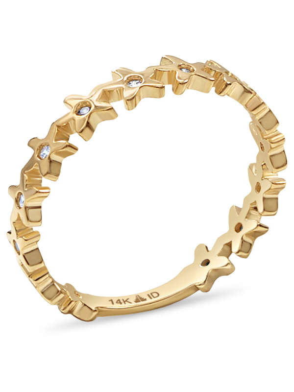 14K Gold Starfish Ring